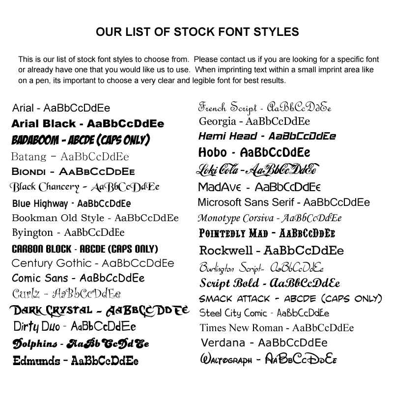 Customized Products items in Font Styles store on eBay